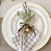 Signature Checkered Linen Napkins (Set of 4)