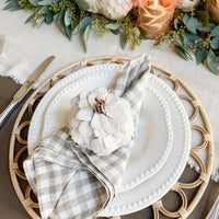 Signature Checkered Linen Napkins (Set of 4)