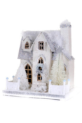 Frosted Mansionette Holiday House