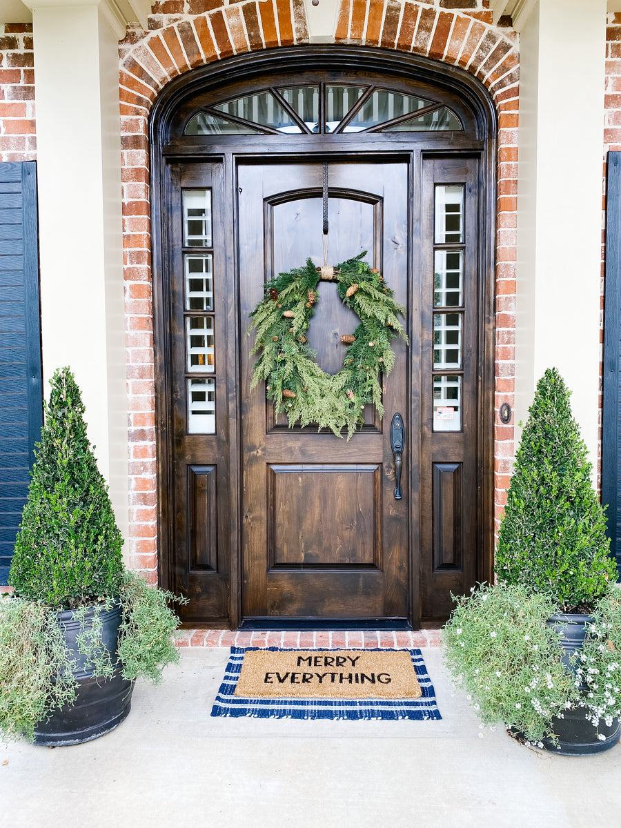 Cedar & Pinecone Wreath