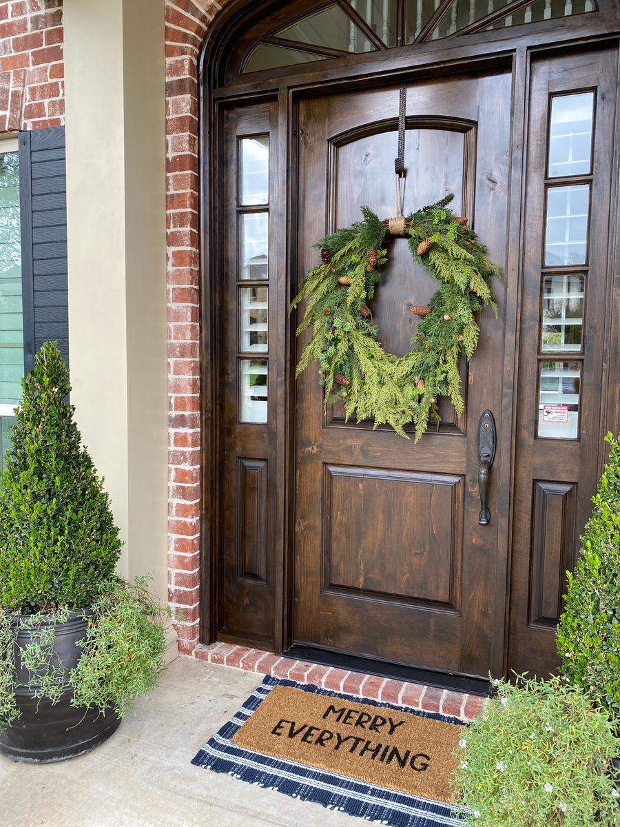 Cedar & Pinecone Wreath