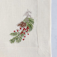 Holiday Sprig Linen Napkin (Set of 4)