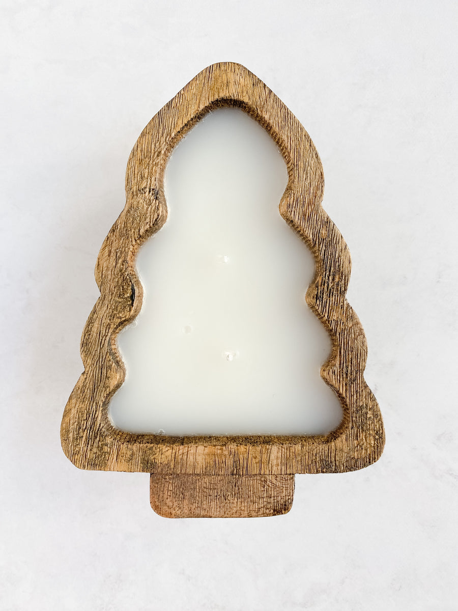 Noble Fir Tree Dough Bowl Candle