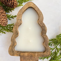 Noble Fir Tree Dough Bowl Candle