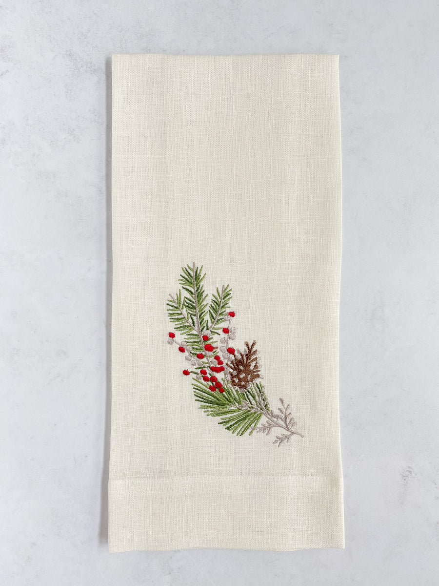 Holiday Sprig Tea Towel