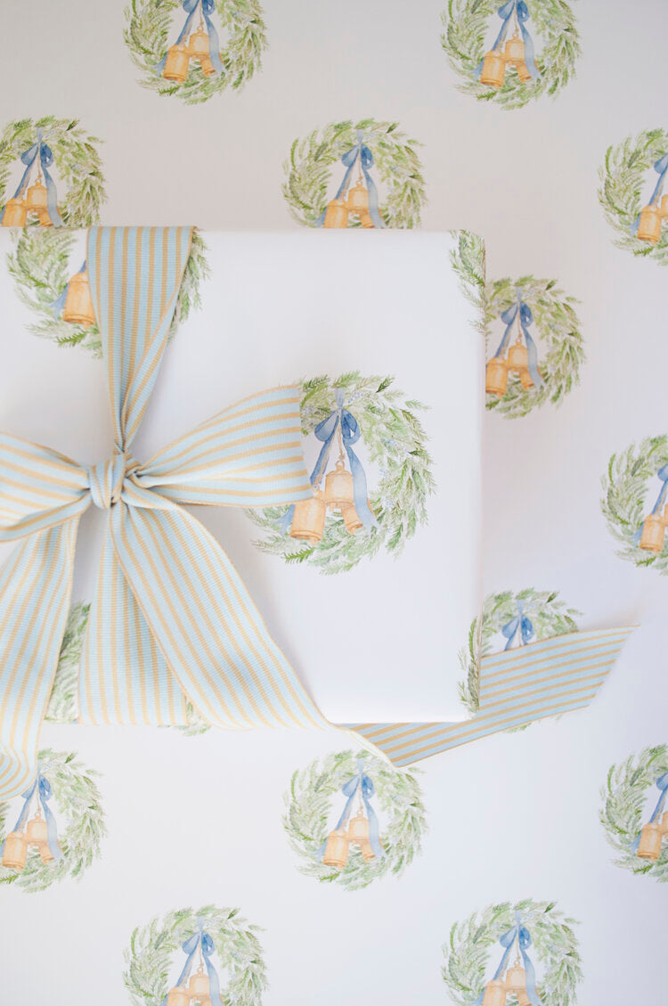 Holiday Wreath Gift Wrap