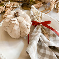 White Scalloped Pumpkins