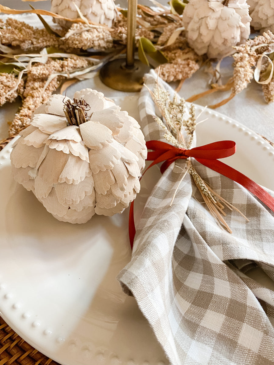 White Scalloped Pumpkins