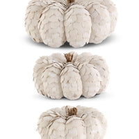 White Scalloped Pumpkins