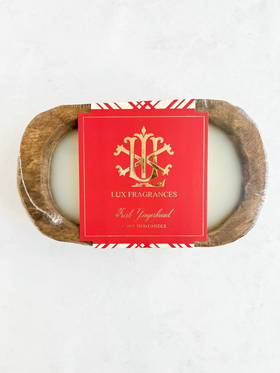 Fresh Gingerbread Dough Bowl Candles