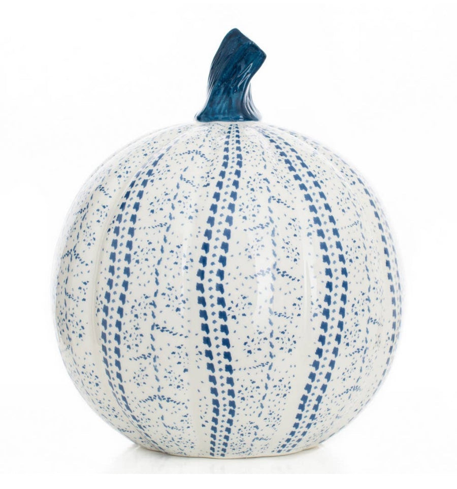 Blue & White Porcelain Pumpkins