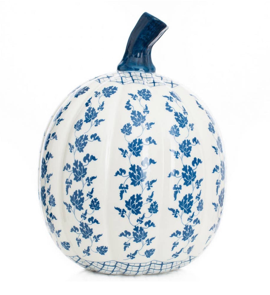 Blue & White Porcelain Pumpkins